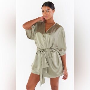 NWOT Show Me Your Mumu First Look Lux Satin Robe